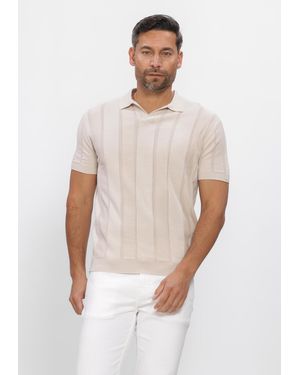 Gentiluomo Herren Polos & T-Shirts Polo No Buttons Ss - Weiß