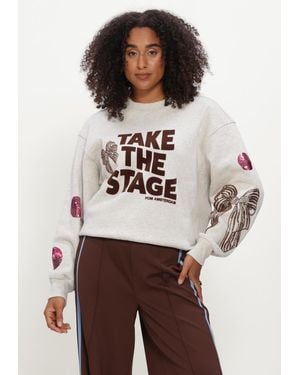 Pom Damen Pullover & Cardigans Sascha Take The Stage - Natur