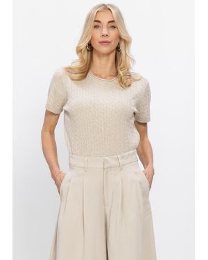 Bruuns Bazaar Damen Tops & T-Shirts Anemonebbglenda Knit - Natur