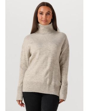 WITHBLACK Damen Pullover & Cardigans Wblalva Long Roll Neck Sweater - Natur