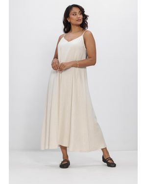 Object Damen Kleider Objsanne Lo Strap Dress - Natur