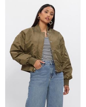 My Essential Wardrobe Damen Jacken Helgamw Short Bomber Jacket - Braun