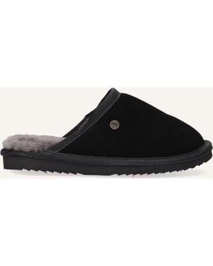 Warmbat Mädchen Hausschuhe Classic Kids - Schwarz