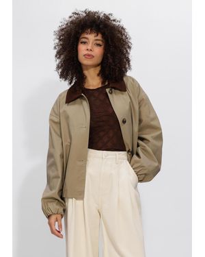 STUDIO AR Damen Jacken Camilla Cotton Twill - Natur