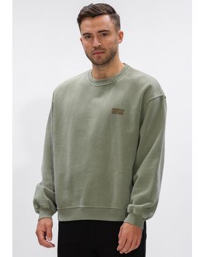American Vintage Herren Pullover & Cardigans Plizzy Crew - Grün