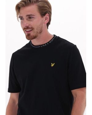 Lyle & Scott T-shirt Branded Ringer Tshirt - Schwarz
