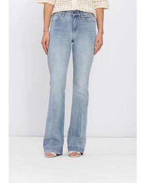 Liu Jo Damen Jeans Ecs Pant Authentic Beat - Blau