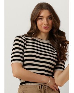 Object Damen Tops & T-Shirts Objester S/S New Knit Pullover - Schwarz