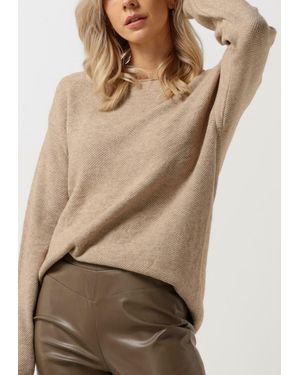 Simplee Pullover Ellena Knit-vis-22-3 - Natur