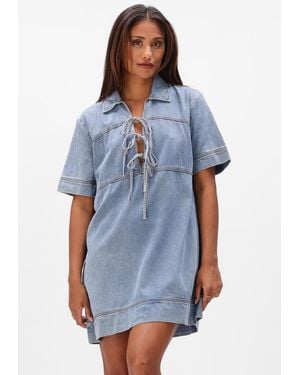 Suncoo Damen Kleider Clever - Blau