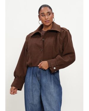 EST'SEVEN Damen Jacken Jossy Jacket - Braun