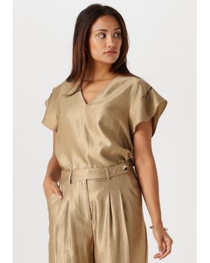 Aaiko Damen Tops & T-Shirts Minny Shimmery Vis 512 - Natur