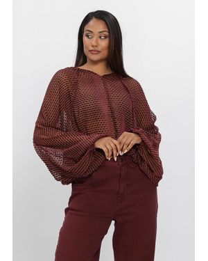 Nukus Damen Blusen Alicia Blouse Pattern - Rot