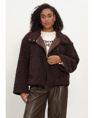 Object Damen Jacken Objiduna Short Jacket - Braun