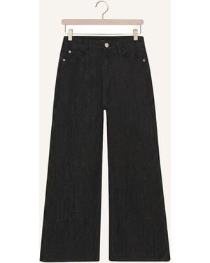 Indian Blue Jeans Mädchen Jeans Extra Wide Fit Glitter - Schwarz