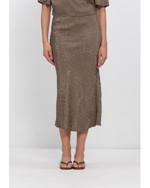 Object Damen Röcke Objbela Hw Maxi Skirt - Grau