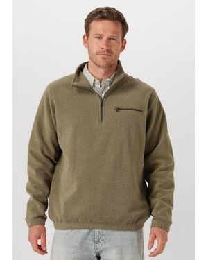 Forét Herren Pullover & Cardigans Elm Half Zip Sweatshirt - Grün