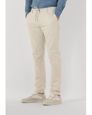 Dstrezzed Herren Hosen Lancaster Twill Knit Tapered Jogger - Weiß