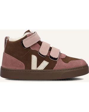 Veja Mädchen Sneaker Small V-10 Mid - Schwarz