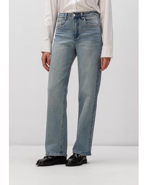 Gestuz Damen Jeans Gzjade Hw Straight Jeans - Blau