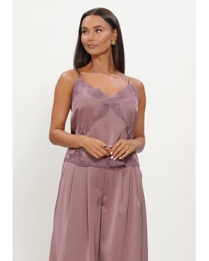 Dante6 Damen Tops & T-Shirts Ligne Lace Camisole Top - Lila