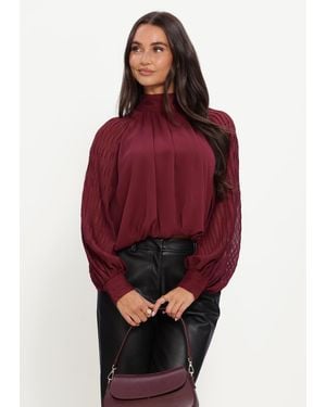 Y.A.S Damen Blusen Yasolera Ls Top S - Rot