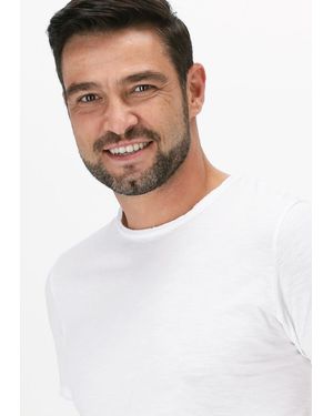 Dstrezzed T-Shirt Mc. Queen Basic Tee Slub Jersey Herren - Weiß