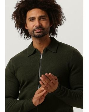 SELECTED Strickjacke Belo Ls Knit Zip Cardigan Herren - Grün