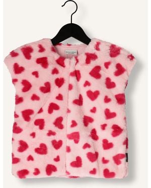 Daily Brat Mädchen Blazers Heart Crush Teddy Vest - Pink