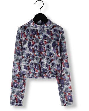 NIK & NIK Top Velvet Flower Top Mädchen - Blau
