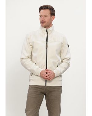PME LEGEND Herren Pullover & Cardigans Zip Jacket Interlock Sweat - Natur