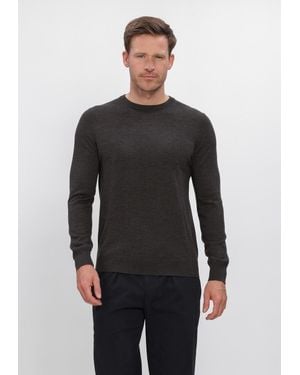 Profuomo Herren Pullover & Cardigans Extrafine Merino - Grau