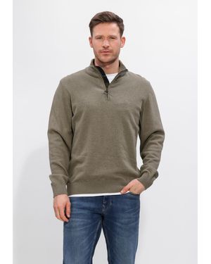 Barbour Herren Pullover & Cardigans Cotton Half Zip Knitted Jumper - Natur
