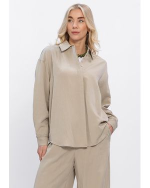 Simplee Damen Blusen Blouse - Natur