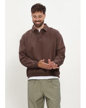Anerkjendt Herren Pullover & Cardigans Aktoni Polo Sweat - Braun