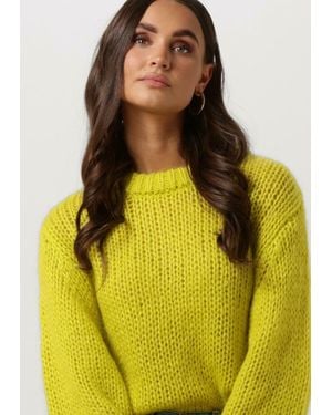 SELECTED Pullover Suanne Ls Knit O-Neck B Damen - Gelb