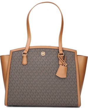 Michael Kors Shopper Lg Tz Tote Damen - Braun