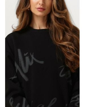 Alix The Label Pullover Painted Sweater - Schwarz