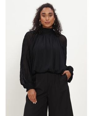 Y.A.S Damen Blusen Yasolera Ls Top S - Schwarz