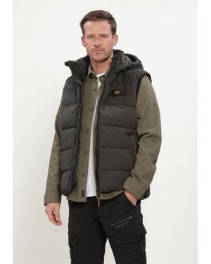 PME LEGEND Herren Jacken Bodywarmer Gobbler Bw Mix Fabric - Grau