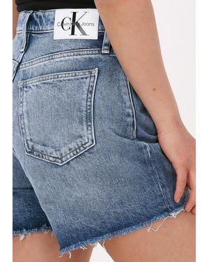 Calvin Klein Kurze Hose Mom Short - Blau