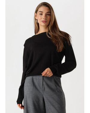 Minus Damen Pullover & Cardigans Msmekira Solid Knit Pullover - Schwarz