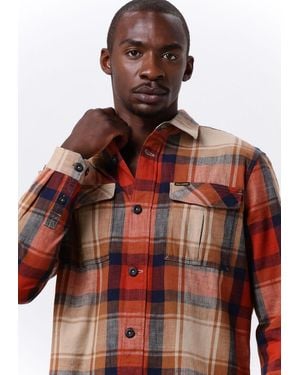 PME LEGEND Casual-Oberhemd Long Sleeve Shirt Ctn Yd Slub Check Herren - Rot