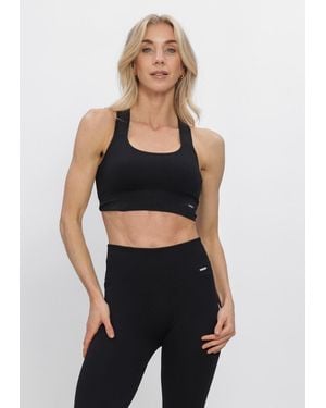 Aim'n Damen Tops & T-Shirts High Support Ribbed Bra - Schwarz