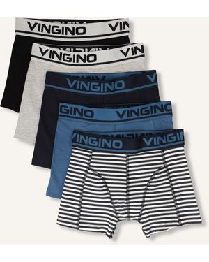 Vingino Jungen Unterwäsche & Nachtwäsche Boys Boxer 5Pack - Blau