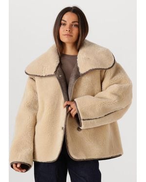 WITHBLACK Damen Jacken Wbldajana Pile Jacket - Natur