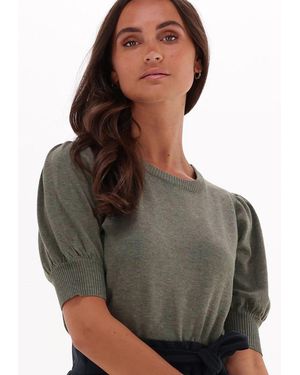 Minus Top Liva Knit Teee Damen - Grau