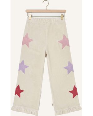 House Of Jaimie Mädchen Hosen Stars Classic Ruffled Pants - Blau