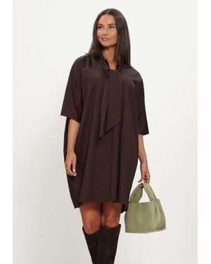 Y.A.S Damen Kleider Yaskaren 3/4 Dress - Braun
