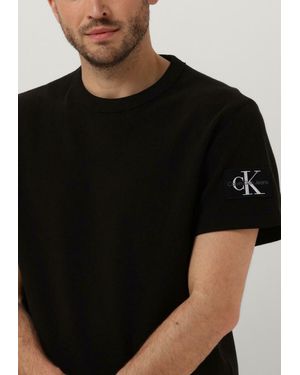 Calvin Klein T-shirt Badge Waffle Tee - Schwarz